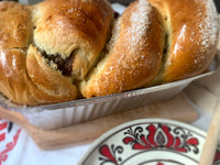 Cozonac nuca , cacao , rahat ,stafide