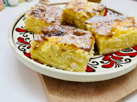 Placinta la tava cu branza dulce si lapte