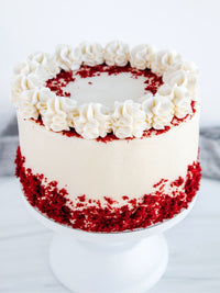 Tort Red Velvet cu zmeura