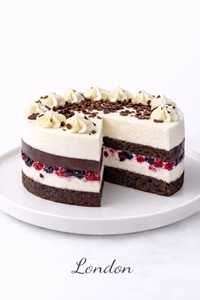 Tort London cu fructe de padure